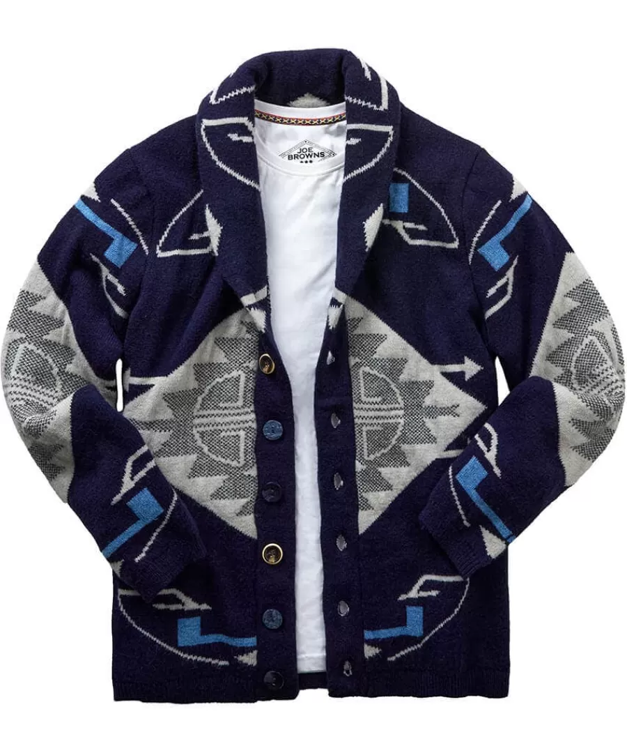 Shop Joe Browns Aim For Adventure Cardigan Navy