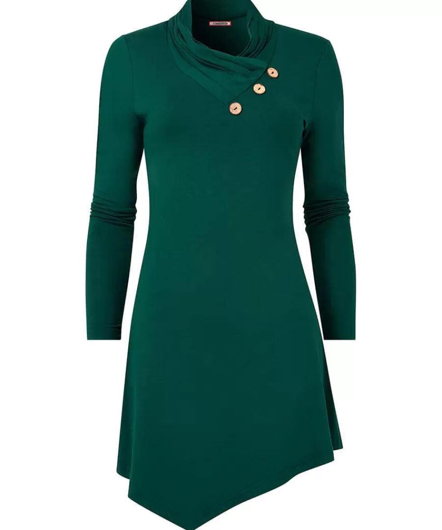 Discount Joe Browns All New Button Jersey Tunic Forest Green