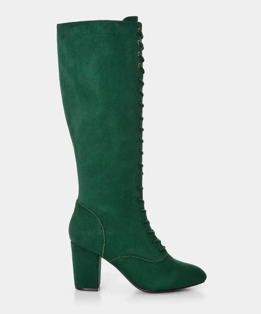 Best Joe Browns All The Glory Lace Up Boots Green