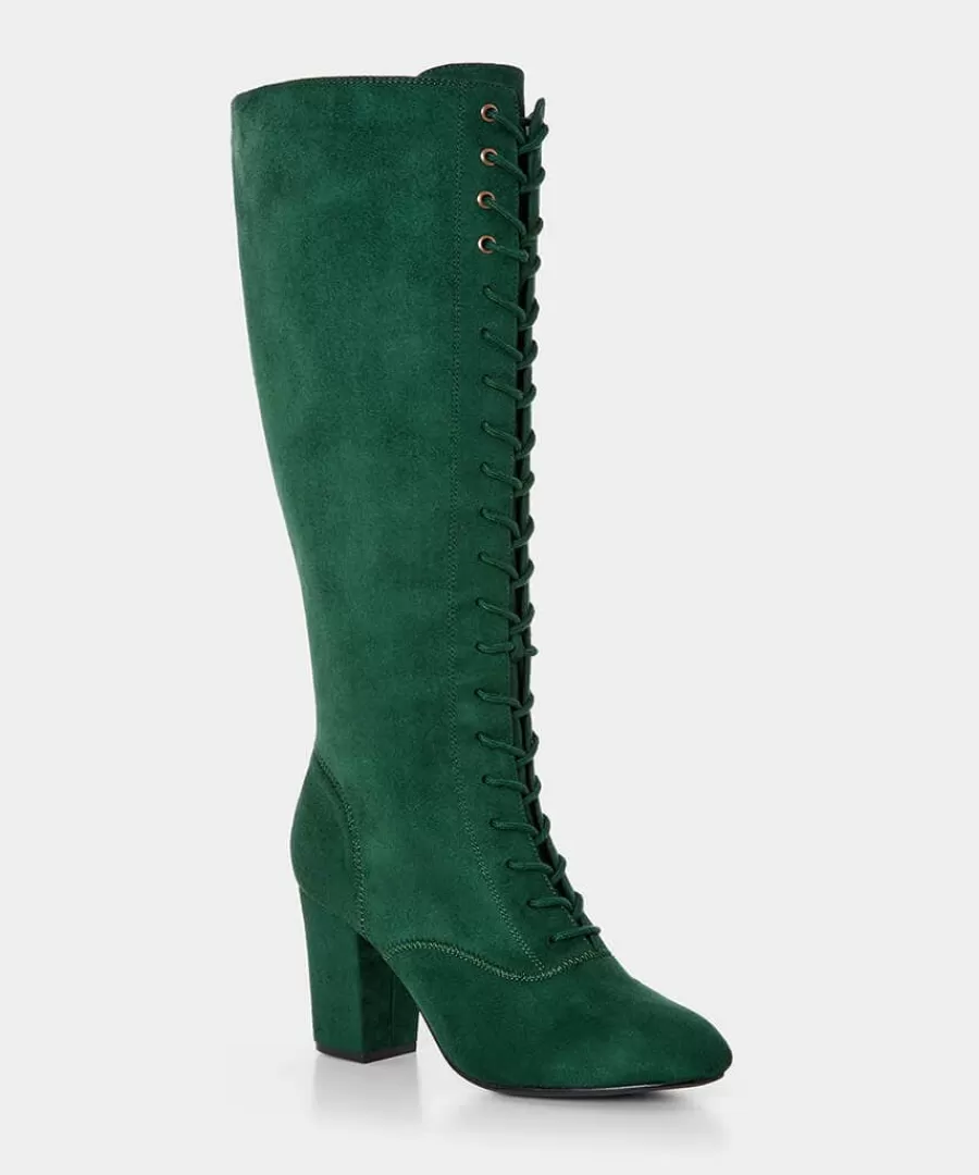Best Joe Browns All The Glory Lace Up Boots Green