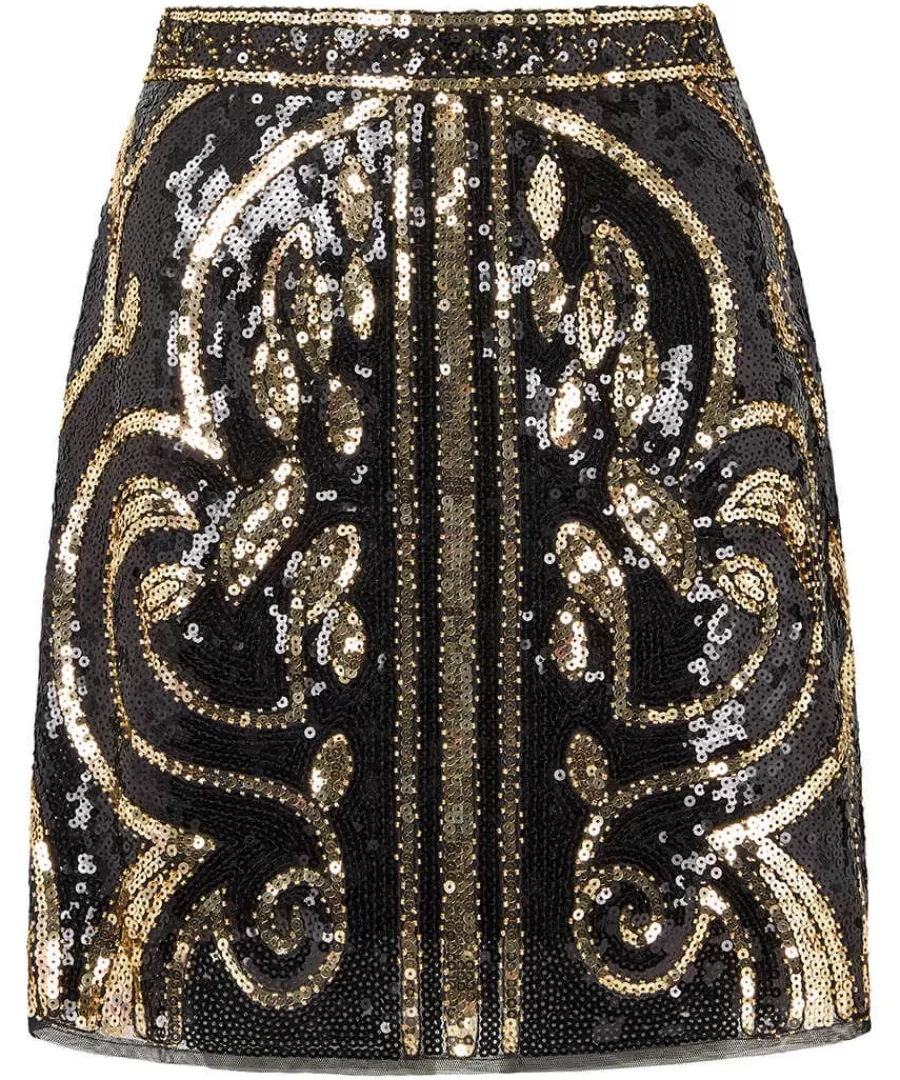 Online Joe Browns All The Sparkles Mini Skirt Gold
