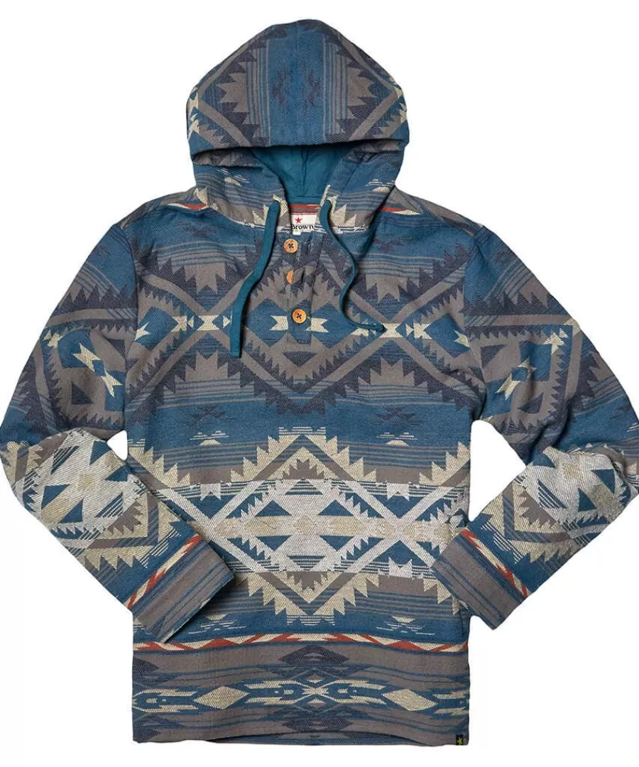 Hot Joe Browns Amazing Artisan Hood Blue / Green