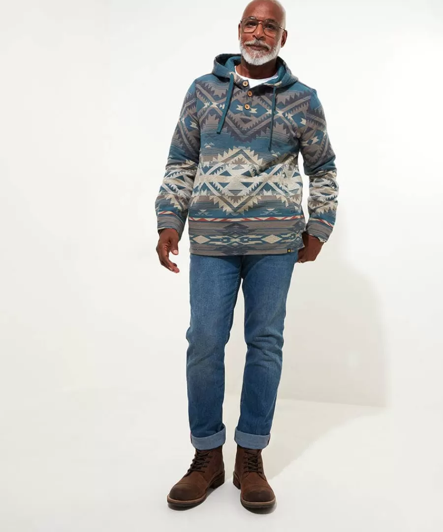 Hot Joe Browns Amazing Artisan Hood Blue / Green