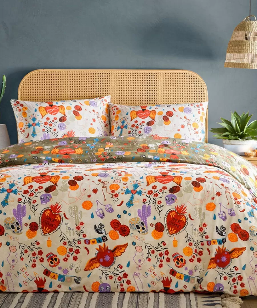New Joe Browns Ancient Whispers Reversible Duvet Set Grey