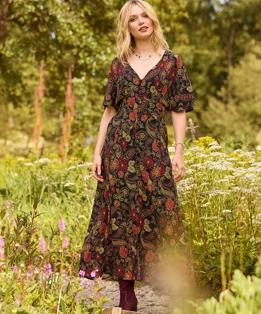 Best Sale Joe Browns Autumn Colours Dress Brown