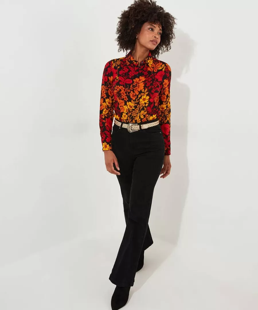 Discount Joe Browns Autumn Days Crinkle Blouse Black