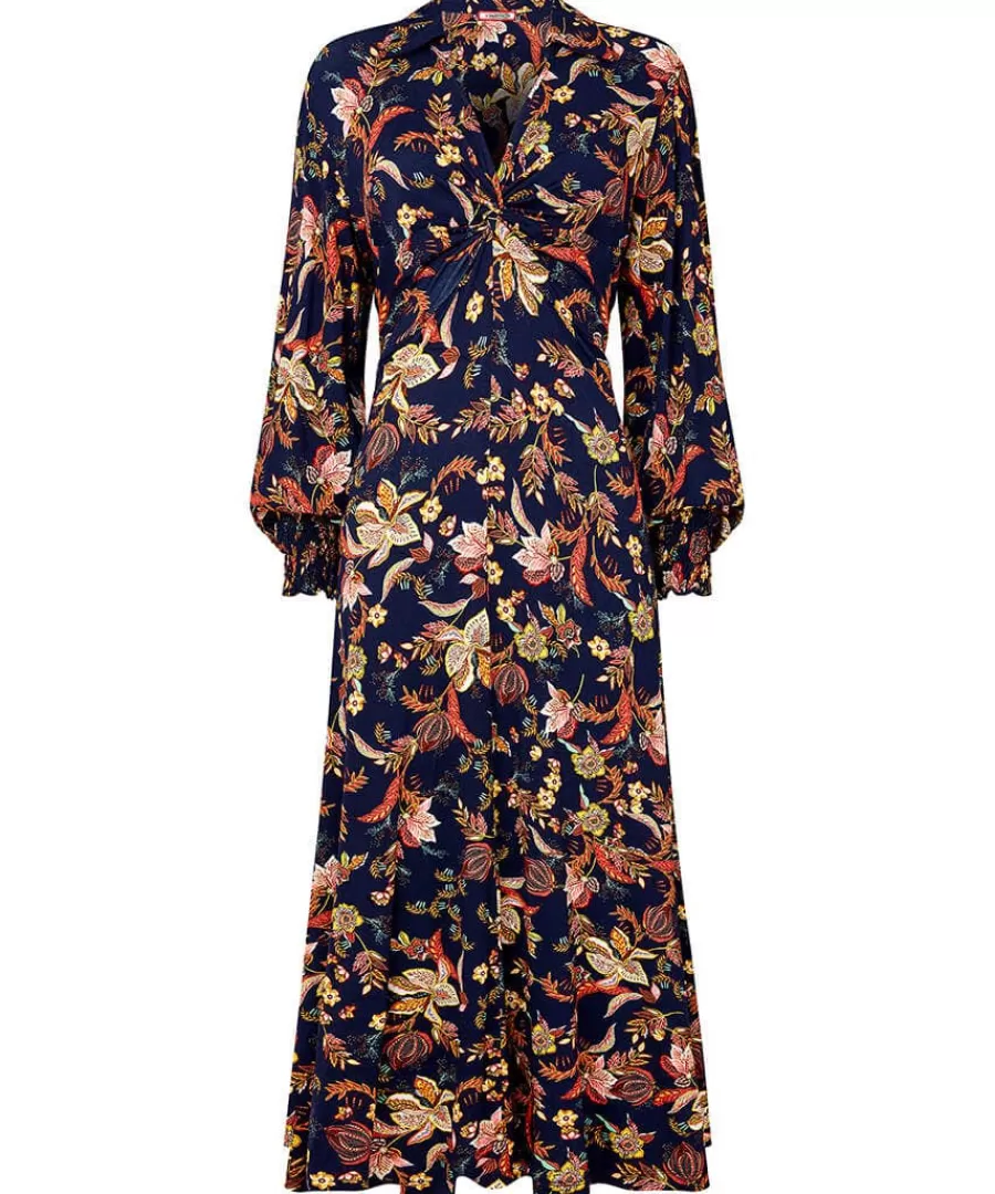 Hot Joe Browns Autumn Days Jersey Dress Navy