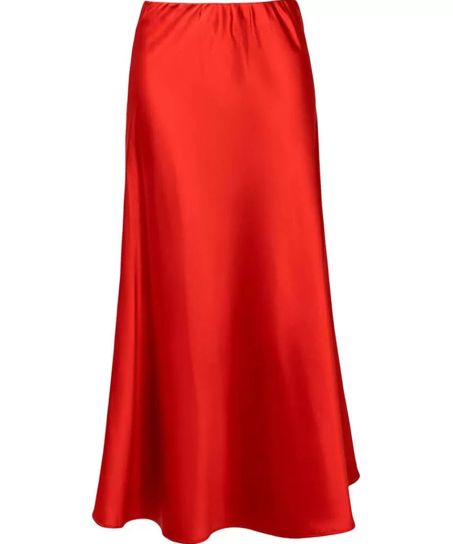 Flash Sale Joe Browns Autumn Days Satin Skirt Rust