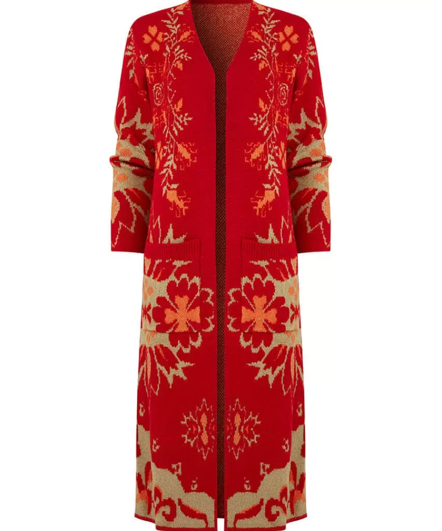 Shop Joe Browns Autumn Love Coatigan Orange