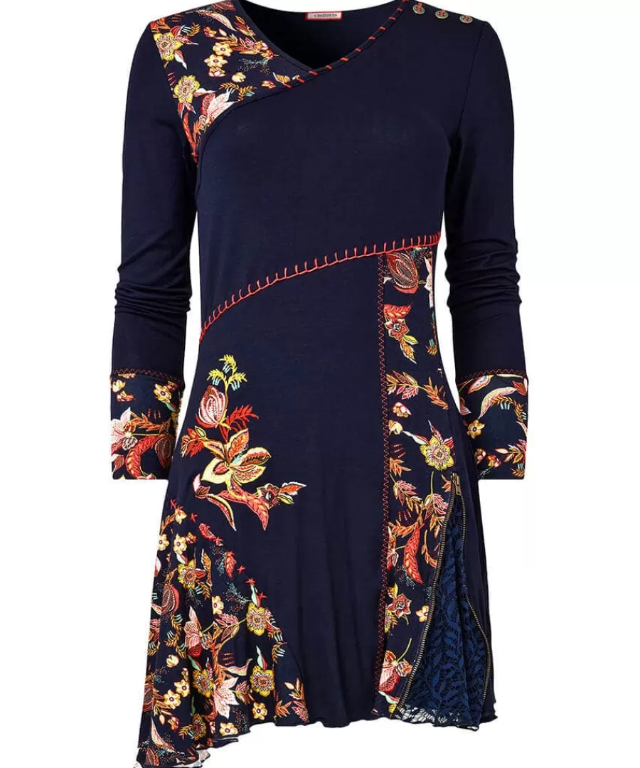 New Joe Browns Autumn Vibes Jersey Tunic Navy