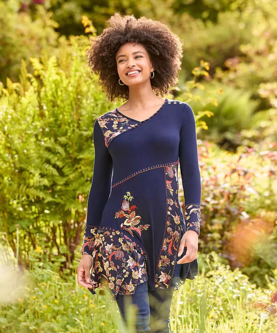 New Joe Browns Autumn Vibes Jersey Tunic Navy