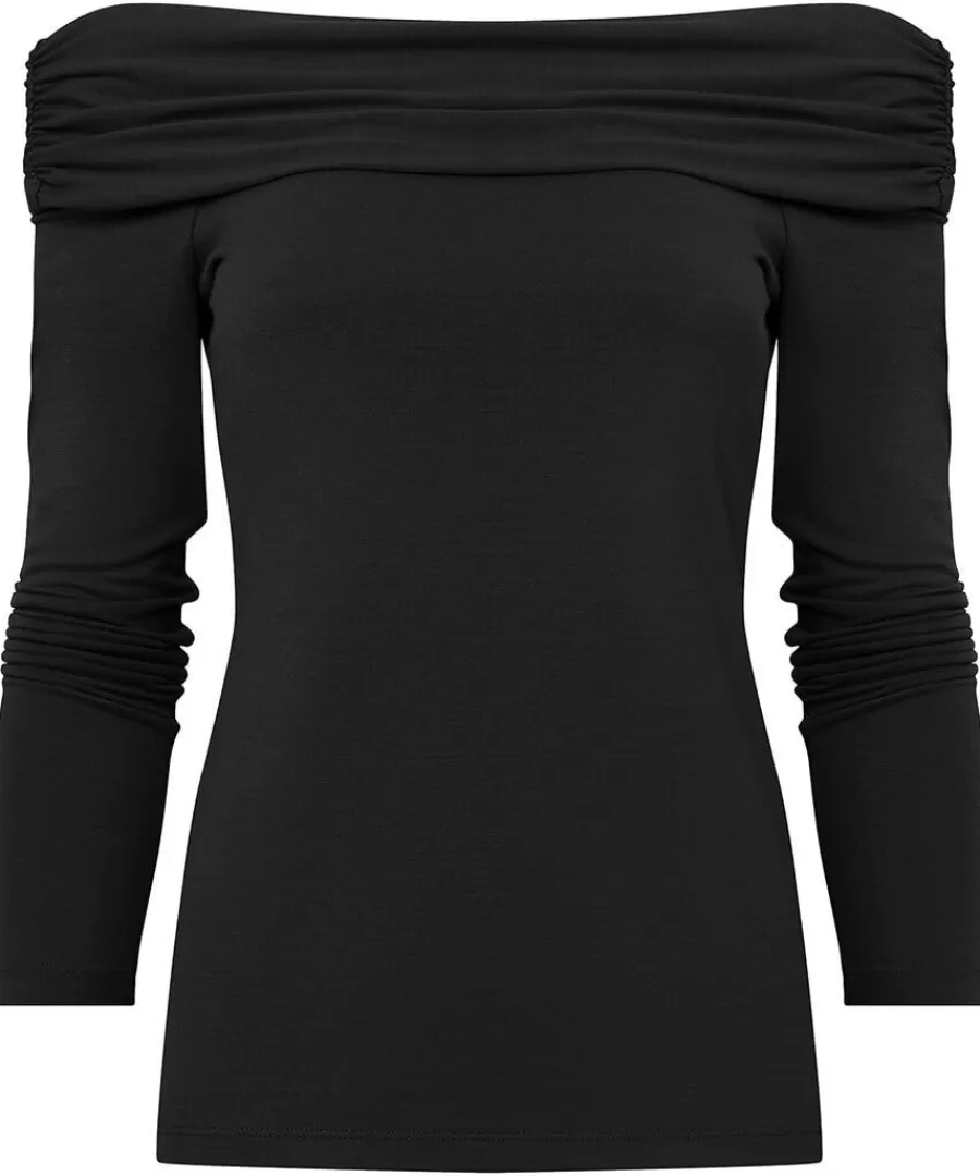 Best Sale Joe Browns Bardot Jersey Top Black