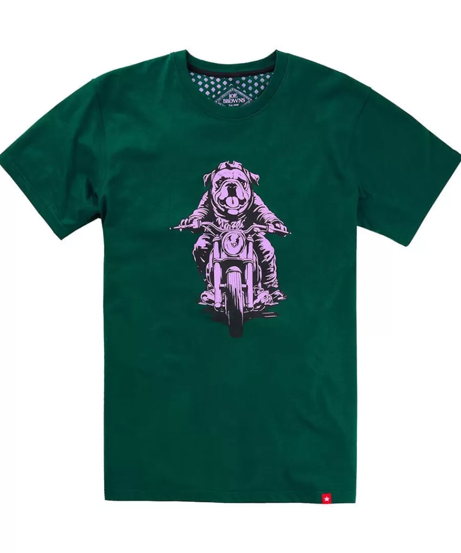 Online Joe Browns Barry On A Bike Tee Green