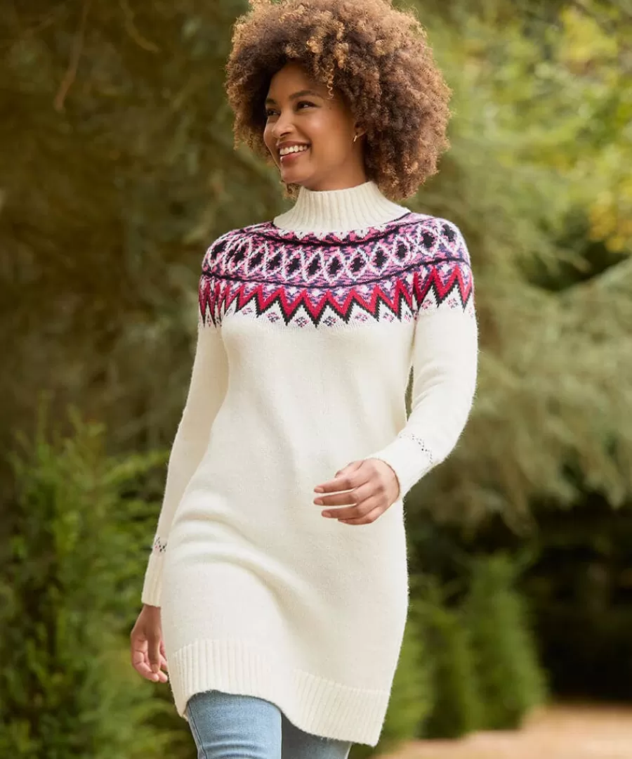 Best Sale Joe Browns Beautifully Bright Knitted Jumper Dress Cream