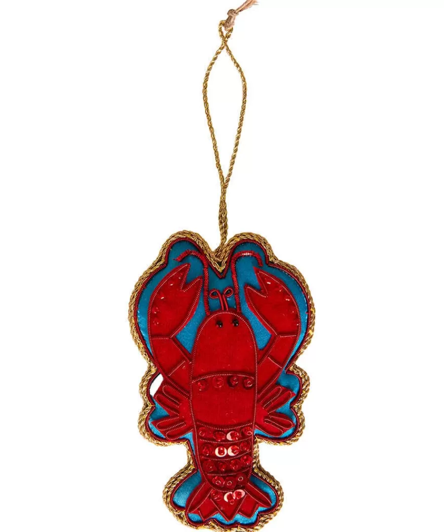Shop Joe Browns Beautifully Embroide Lobster Christmas Ornament Red