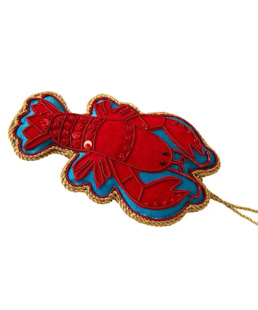 Shop Joe Browns Beautifully Embroide Lobster Christmas Ornament Red