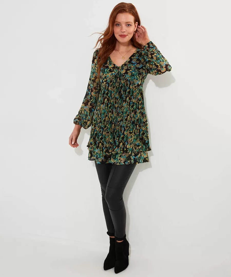 Shop Joe Browns Beautifully Pleated Tunic Black