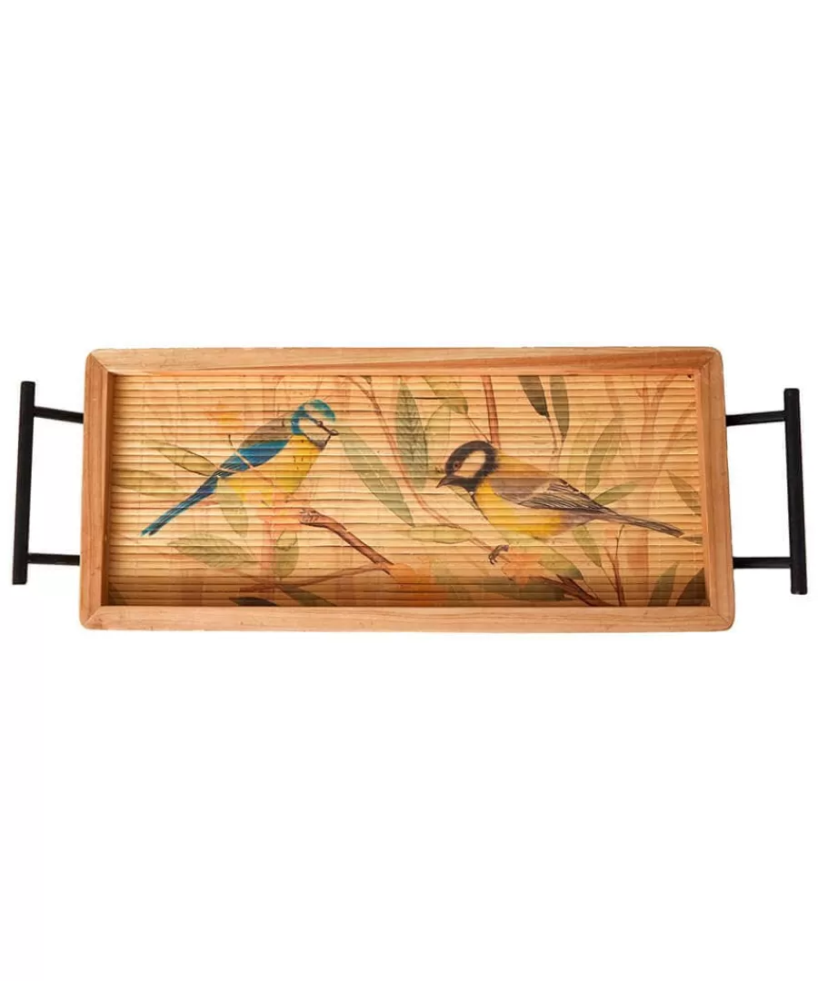 Flash Sale Joe Browns Blissful British Birds Bamboo Tray Brown