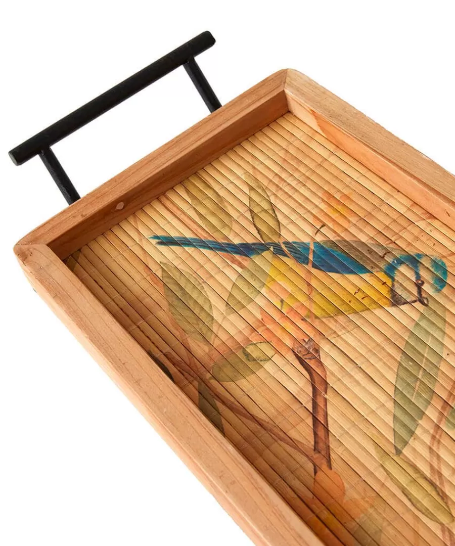 Flash Sale Joe Browns Blissful British Birds Bamboo Tray Brown