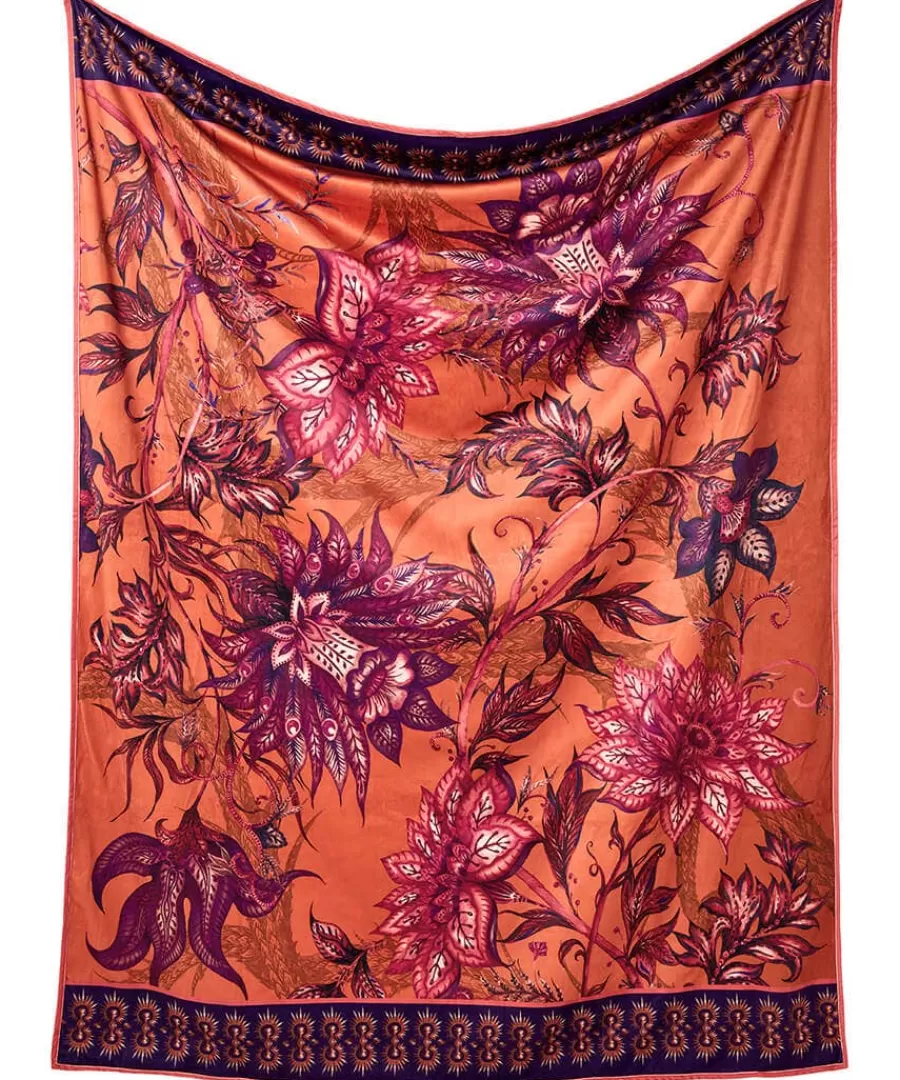Store Joe Browns Bohemian Bloom Reversible Throw Orange