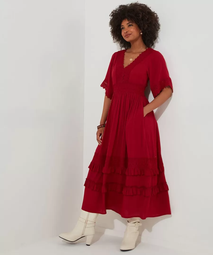 Flash Sale Joe Browns Boho Days Dress Berry / Black