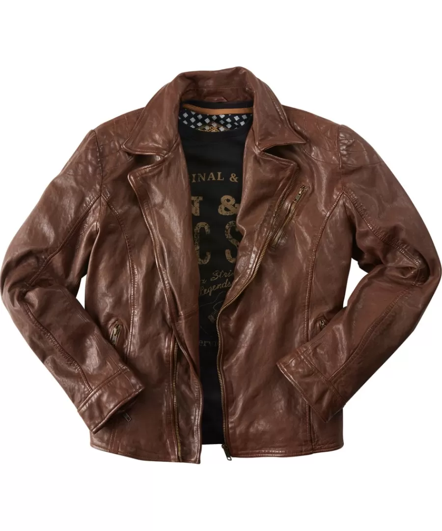 Shop Joe Browns Burner Leather Jacket Tan