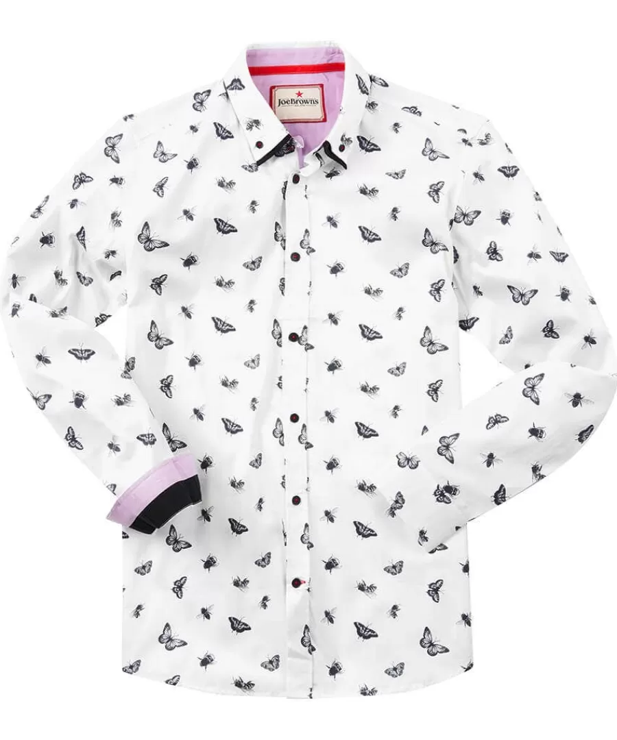 Fashion Joe Browns Butterfly And Bee Shirt White