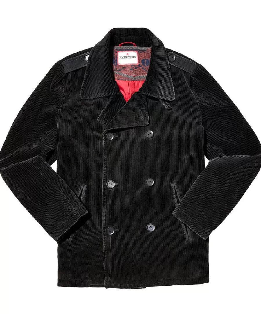 Shop Joe Browns Carefree Cord Coat Grey / Black