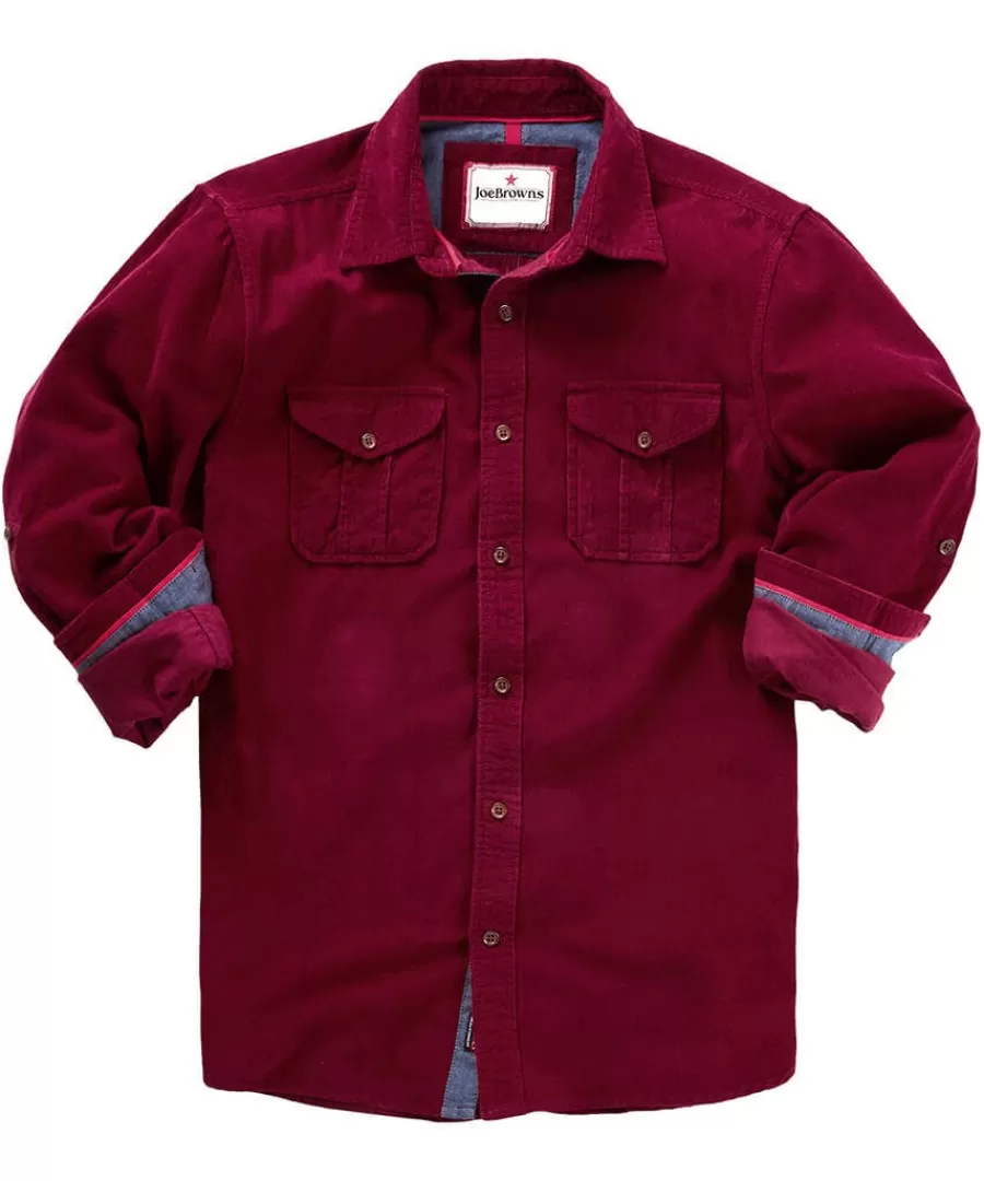 Outlet Joe Browns Carefree Cord Shirt Port