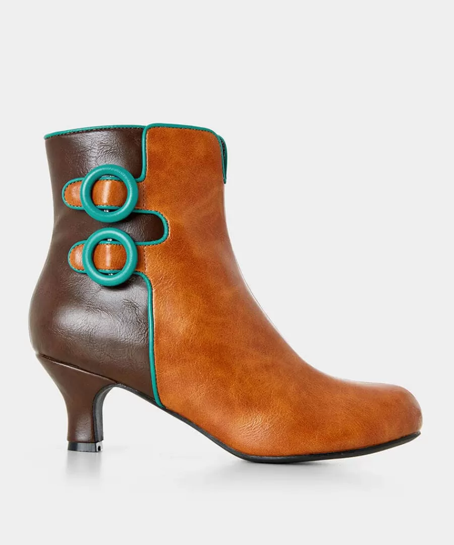 Store Joe Browns Carnaby Buckle Trim Boots Tan Multi