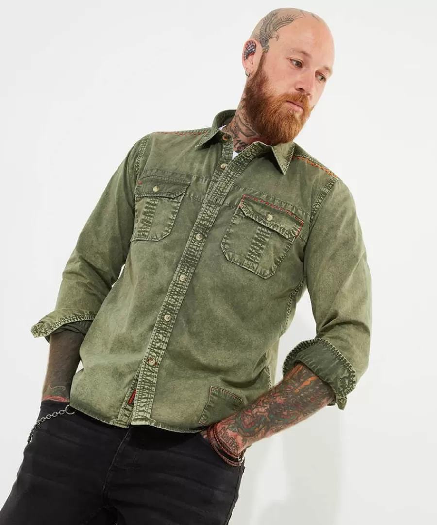 Fashion Joe Browns Charismatic Customised Shirt Khaki