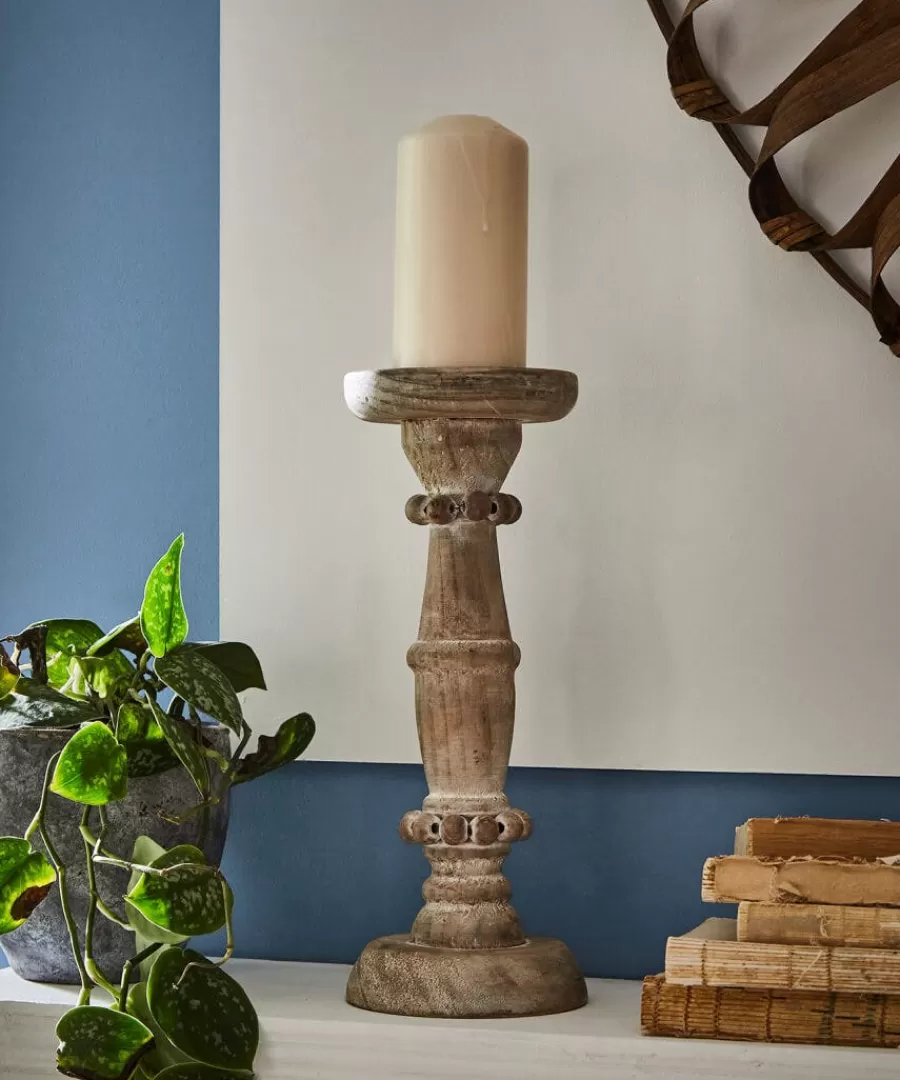 Best Sale Joe Browns Charming Beaded Candle Holder Beige