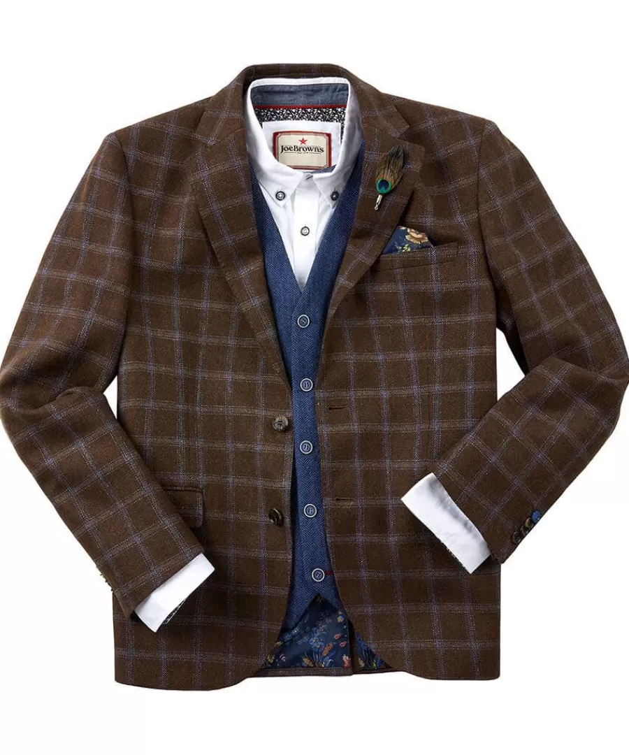 Discount Joe Browns Charming Check Blazer Brown