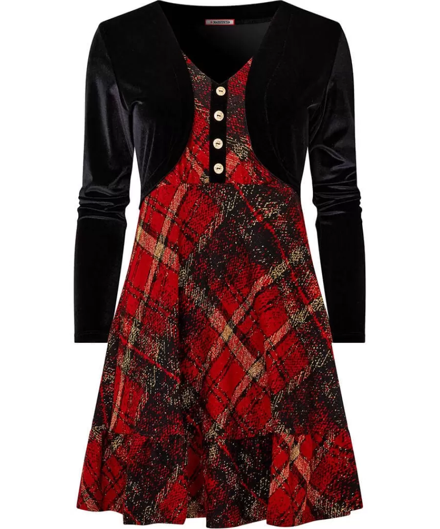 Flash Sale Joe Browns Charming Check Tunic Red