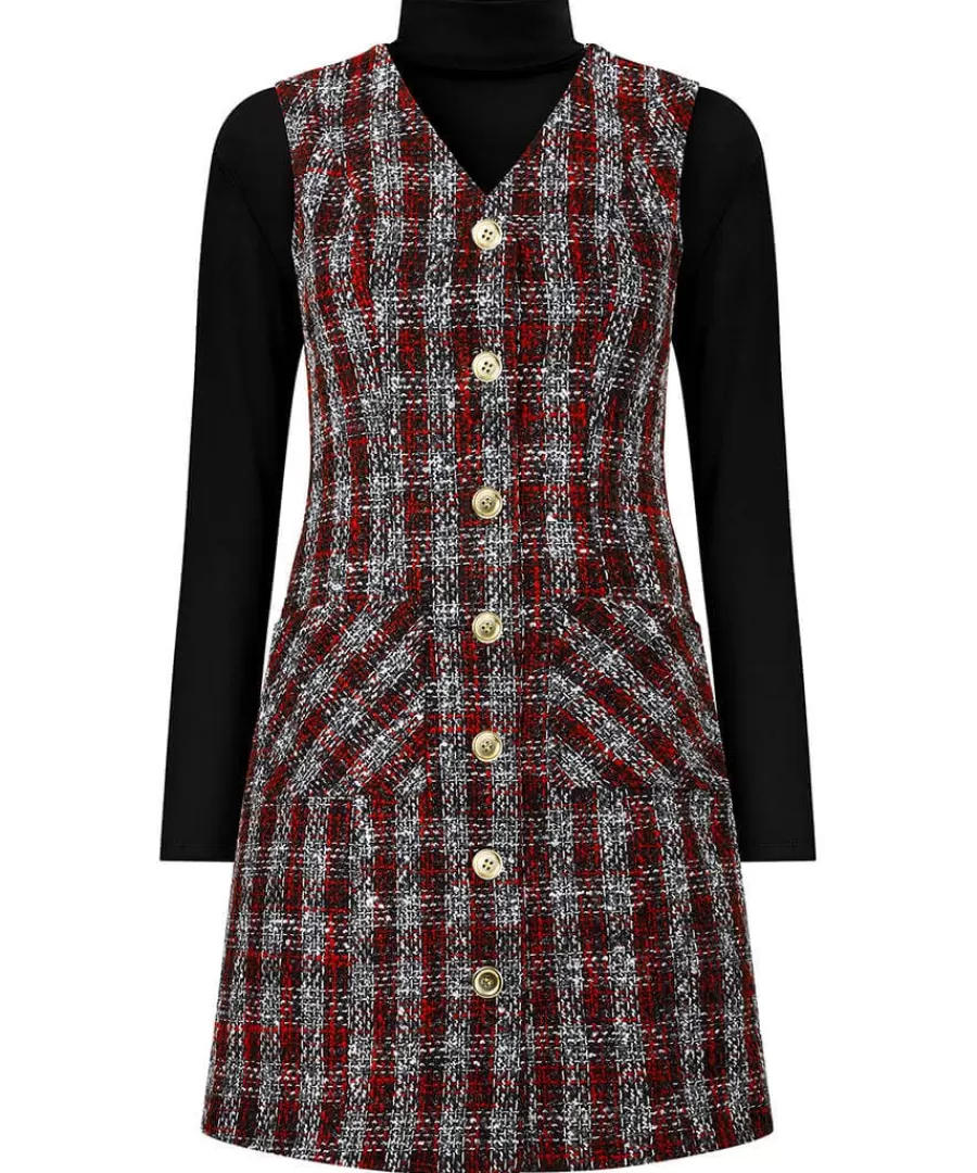 Cheap Joe Browns Check Pinafore Dress Multi