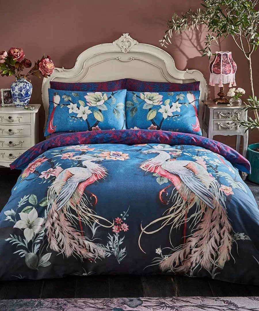 New Joe Browns Cherished Chinoiserie Reversible Duvet Set Blue