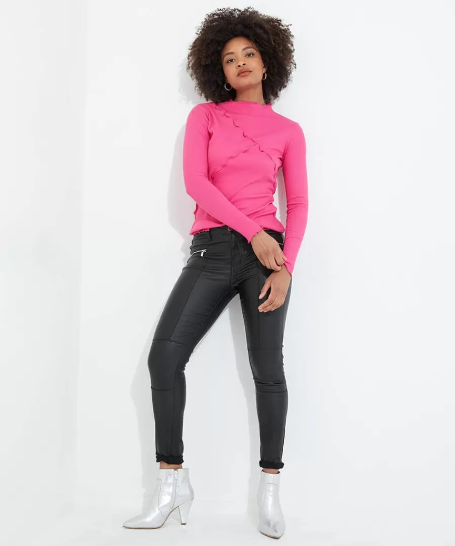 Online Joe Browns Chrissie Jersey Top Pink / Cream