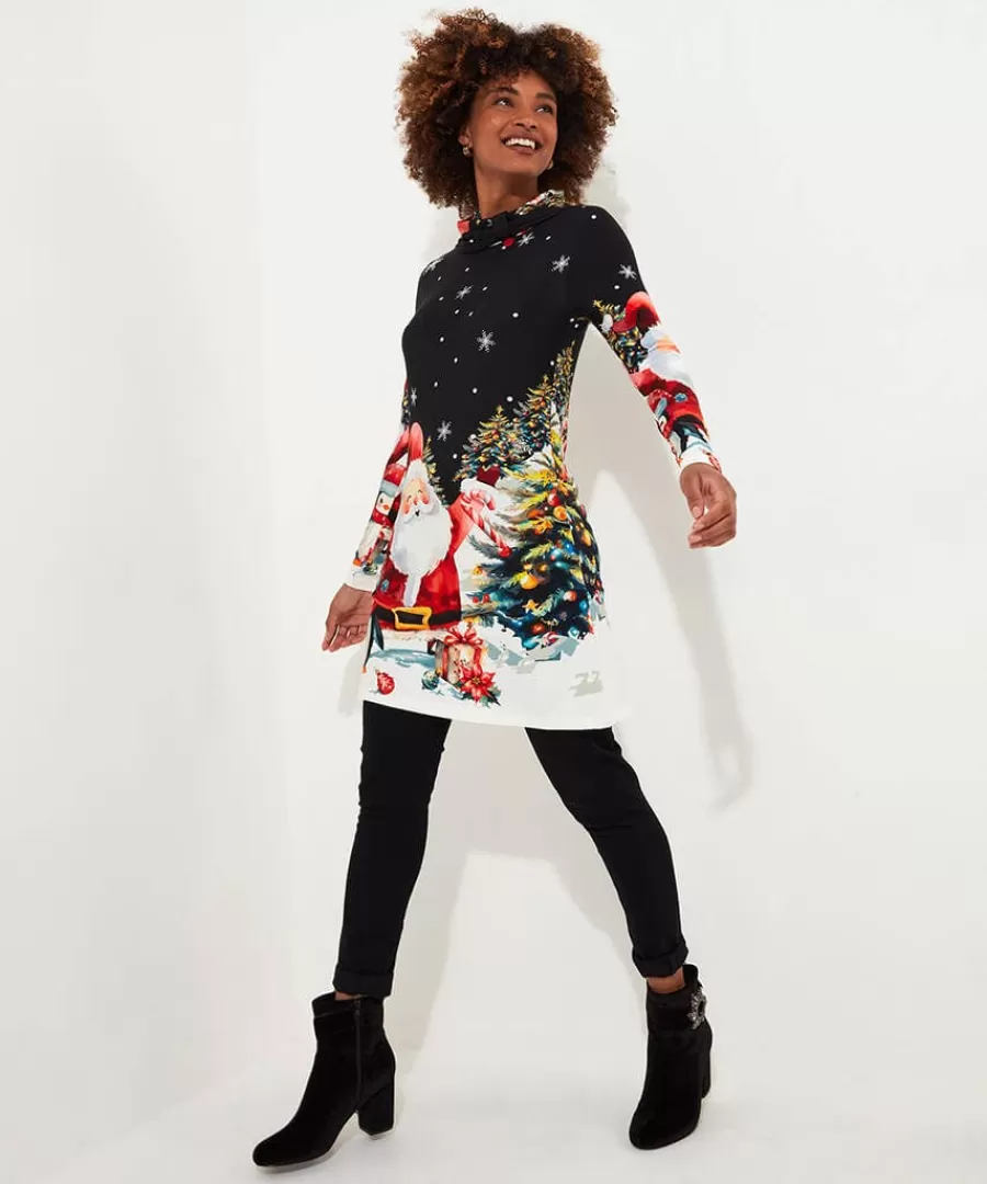 Cheap Joe Browns Christmas Cheer Tunic Black