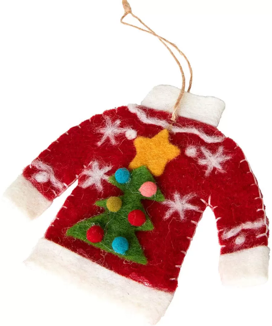 Best Joe Browns Cosy Christmas Jumper Hanging Decoration Red