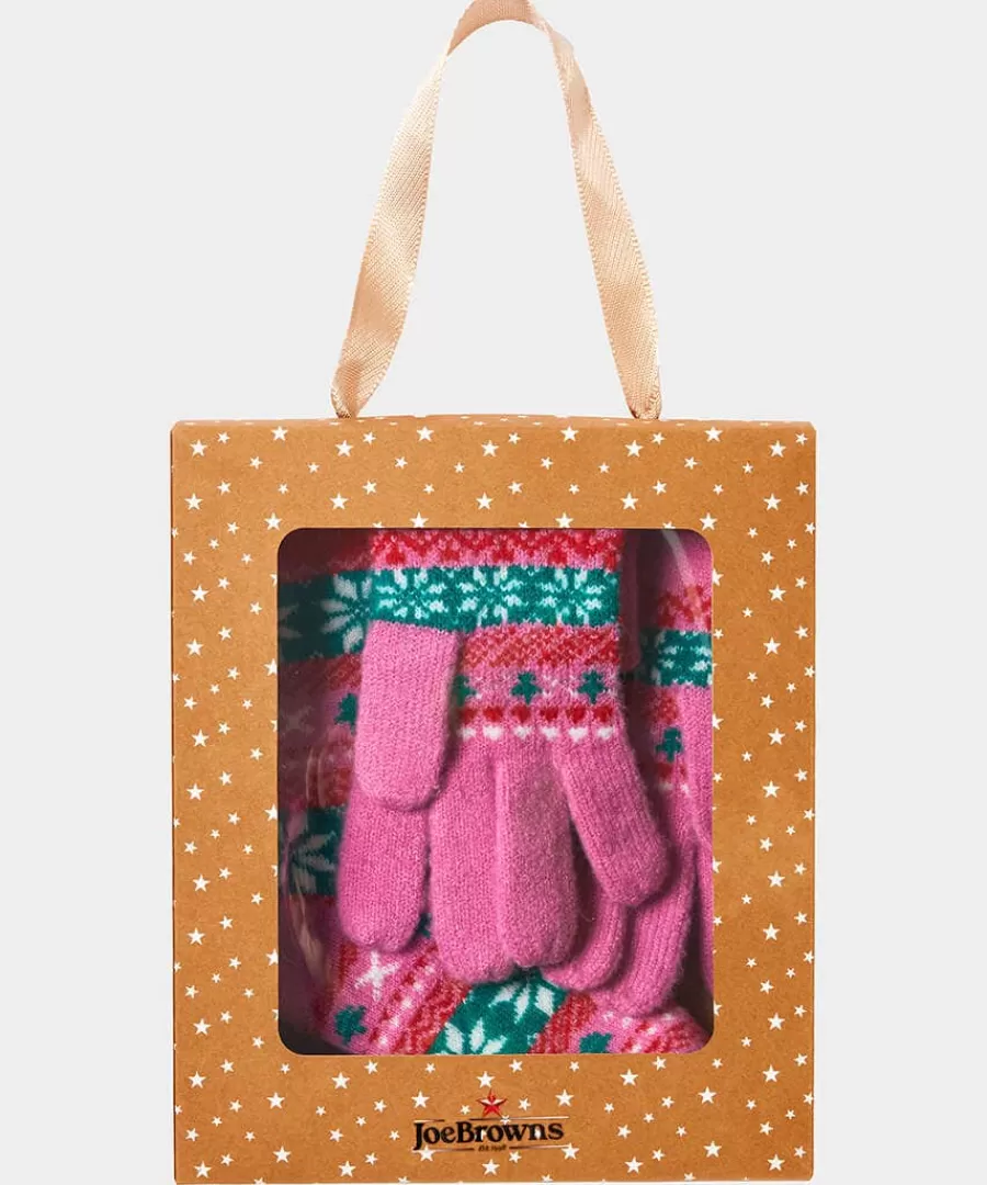 Best Joe Browns Cosy Socks And Gloves In A Box Pink Multi