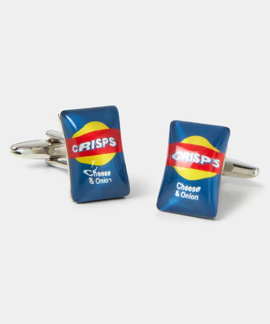 Best Sale Joe Browns Crisps Cufflinks Blue Multi