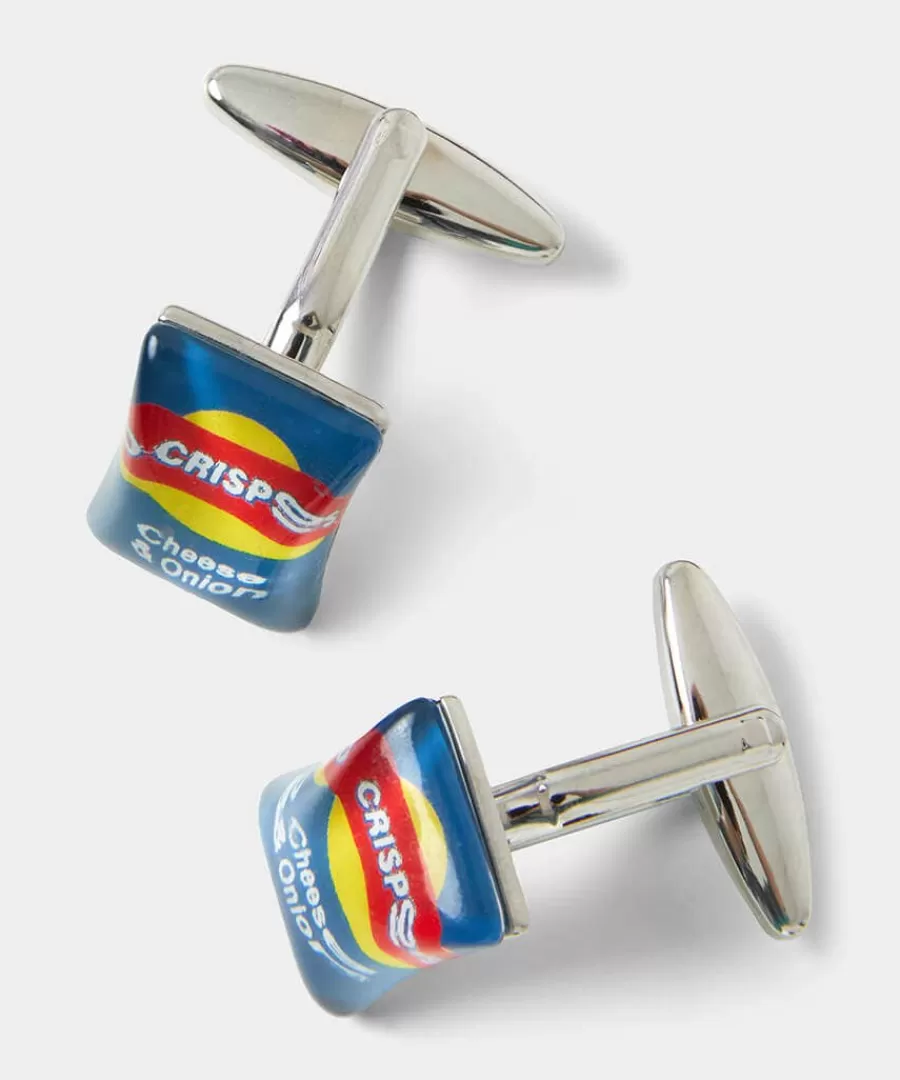 Best Sale Joe Browns Crisps Cufflinks Blue Multi