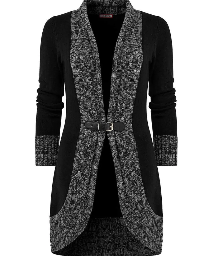Cheap Joe Browns Curiously Cosy Buckle Cardigan Black