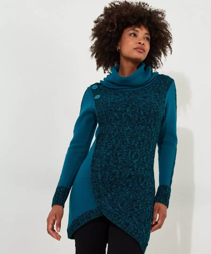 Flash Sale Joe Browns Curiously Cosy Roll Neck Jumper Teal