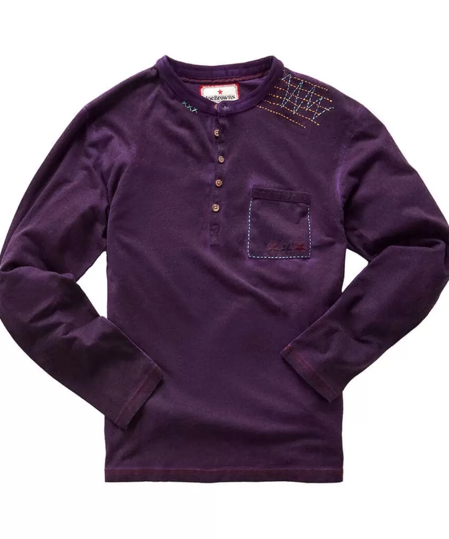 Store Joe Browns Customised Character Henley Purple