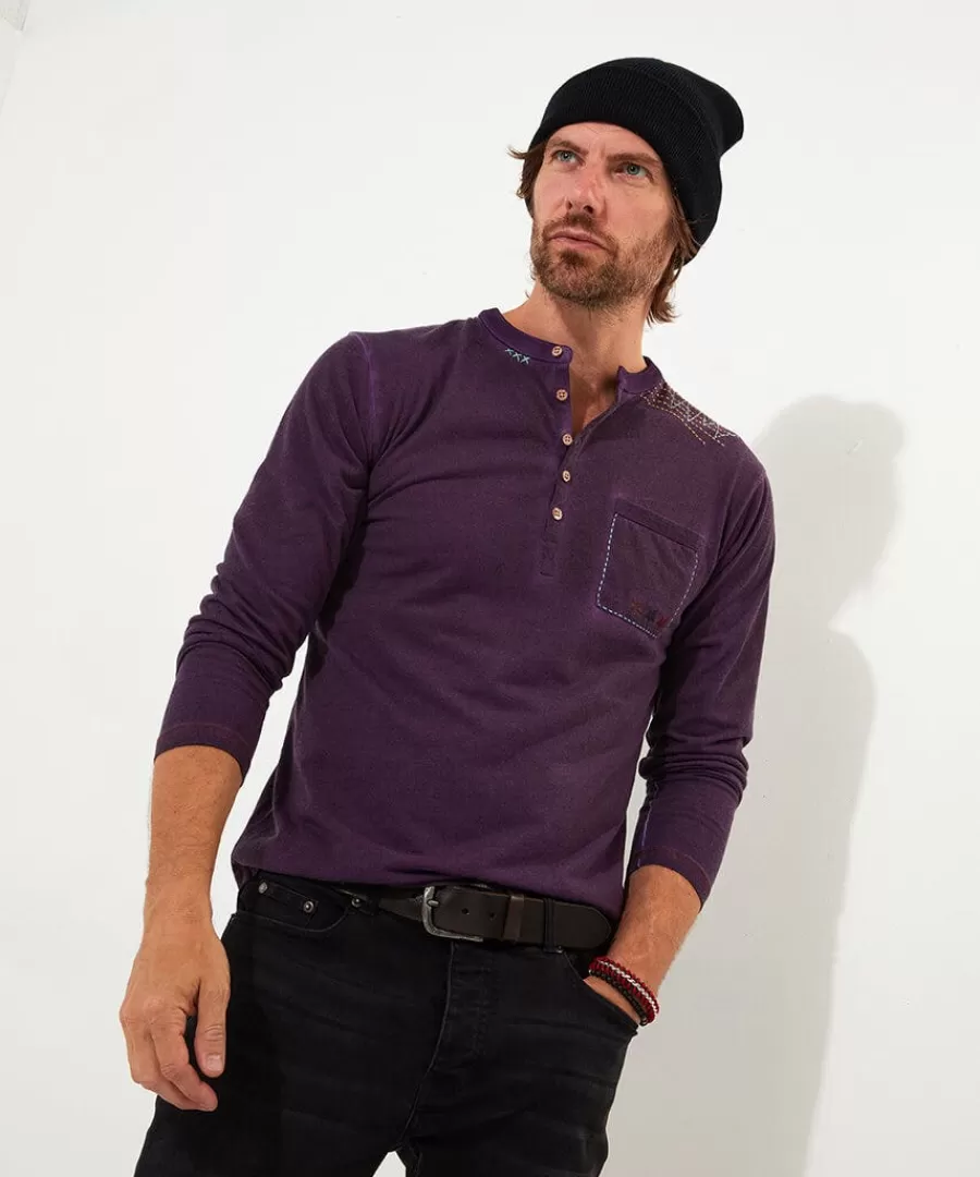 Store Joe Browns Customised Character Henley Purple