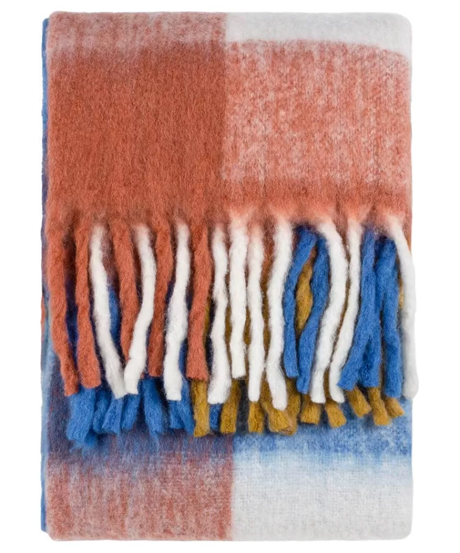 Online Joe Browns Cute And Cosy Check Throw Orange