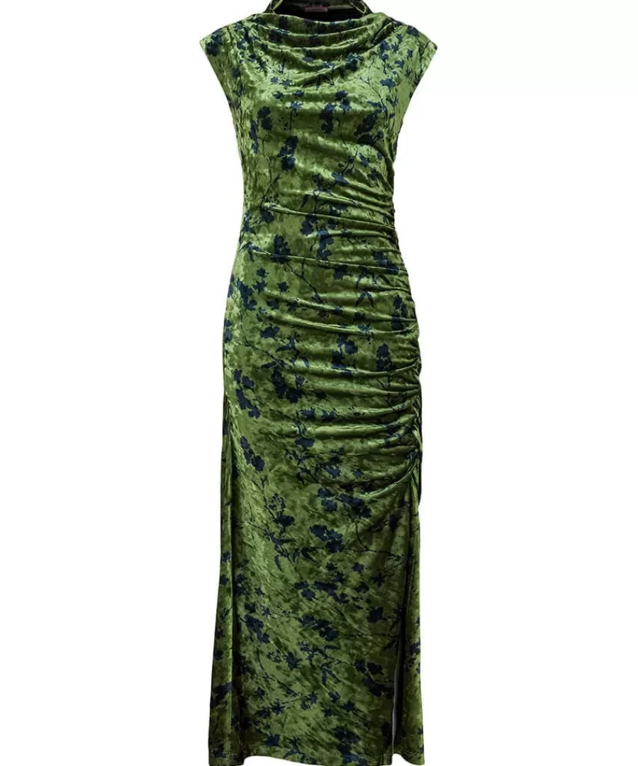 Outlet Joe Browns Daria Velour Dress Green