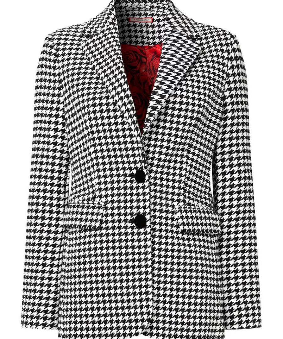 New Joe Browns Daring Dogstooth Jacket Black/White