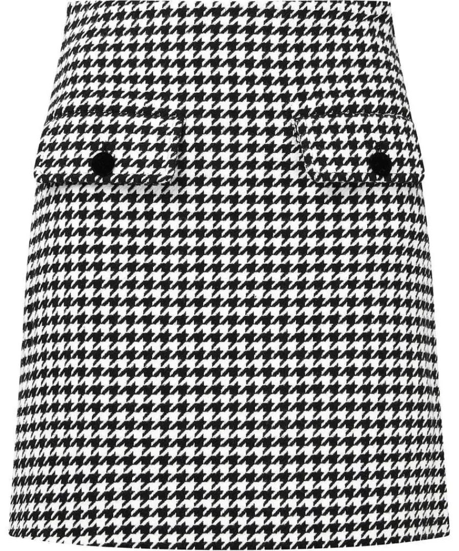 Online Joe Browns Daring Dogstooth Skirt Black/White